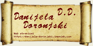 Danijela Doronjski vizit kartica